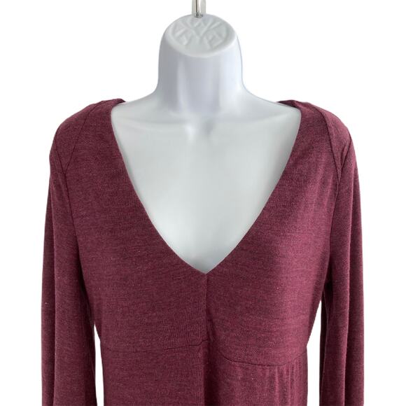 Chaser Triblend Blouson Sleeve Hi-Lo Midi Dress M - Picture 6 of 9